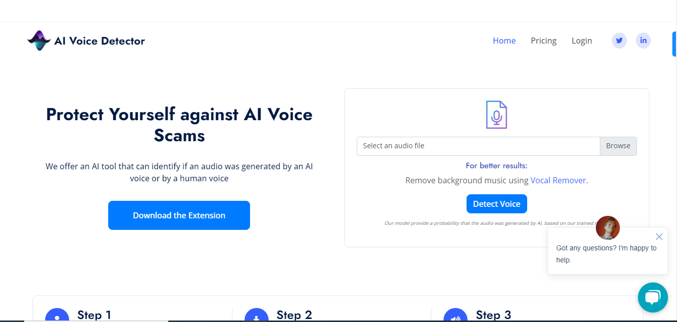 AI Voice Detector