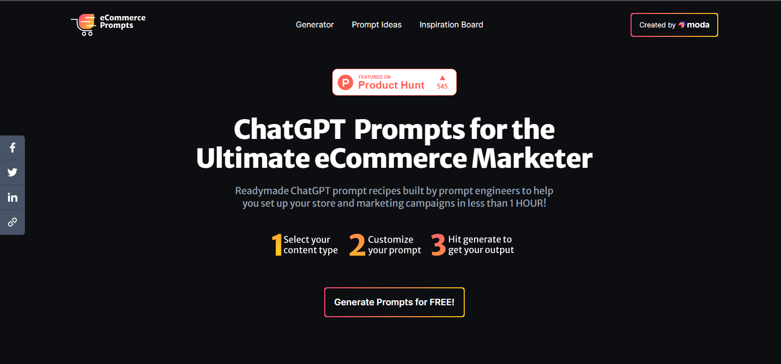 Ecommerce Prompts